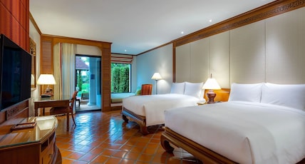 JW Marriott Phuket Resort & Spa Room Type - Family room, 2 Doubles, Ground floor, Garden access, Terrace