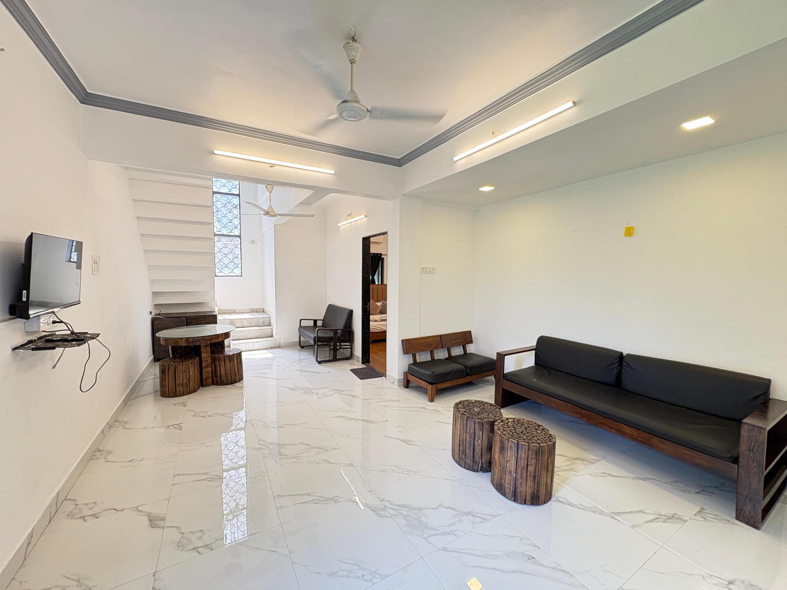 Tranquil 3Bhk with Artificial Cricket Lawn Area - Tap to explore photos