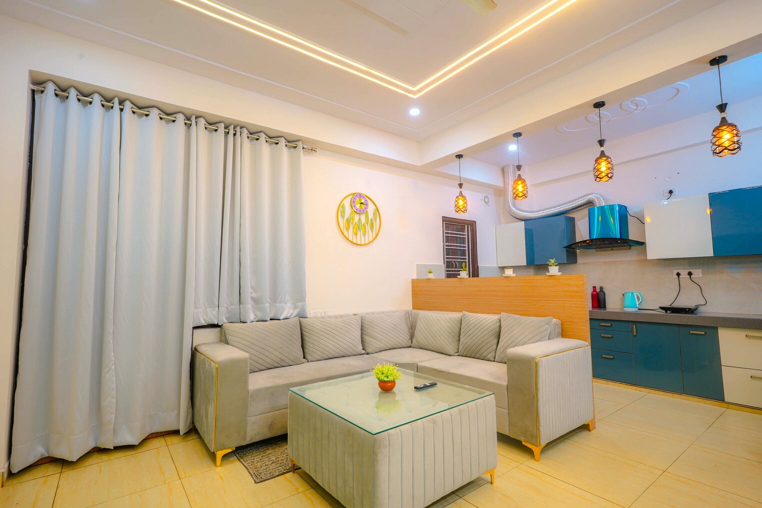 Skyport Stay 2bhk apt with Netflix Prime and Rooftop - Tap to explore photos
