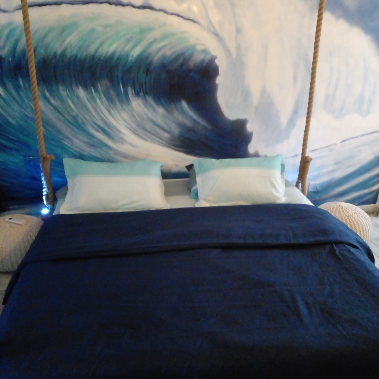 The Blue Whale - funky 3-room apartment in Pondy - Tap to explore photos