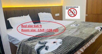 Mahashivaya Guest House Room Type - Room 105 AC double bed ( small Room / bathroom ) no lift