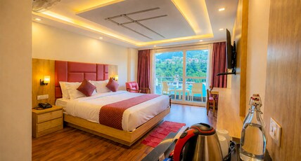 The Gold Leaf Manali Room Type - Premium Room with Balcony and Mountain View The Gold Leaf Manali Room Type - Premium Room with Balcony and Mountain View