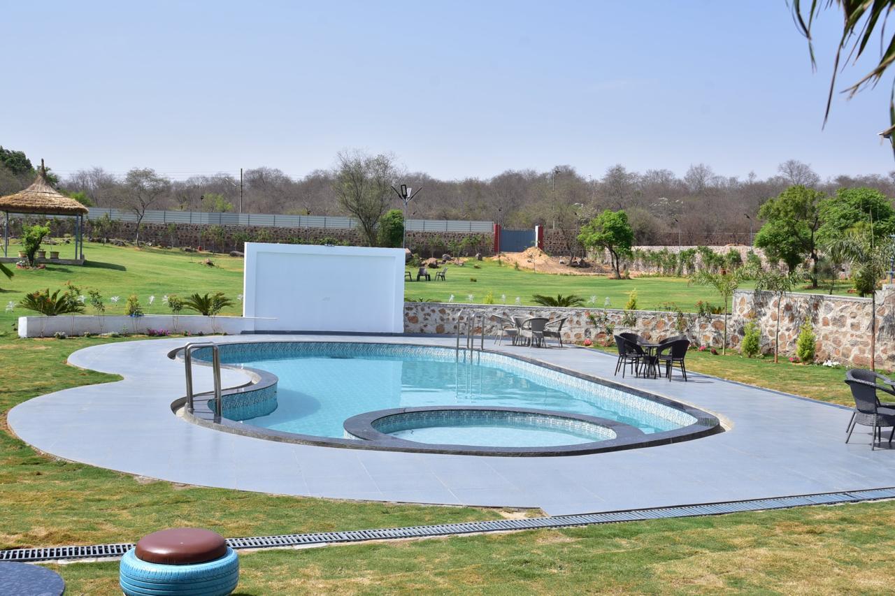 Farm Stay With Pool | 4BHK Private Farmhouse - Tap to explore photos
