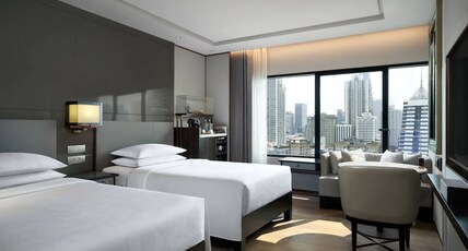 JW Marriott Hotel Bangkok Room Type - Guest room, 2 Twin, City view