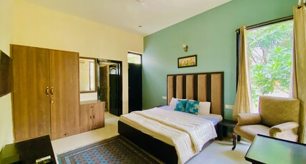 Spring Gardens farm Villa near Airport Room Type - DELUXE ROOM - GARDEN VIEW WITH FREE WIFI AND PARKING