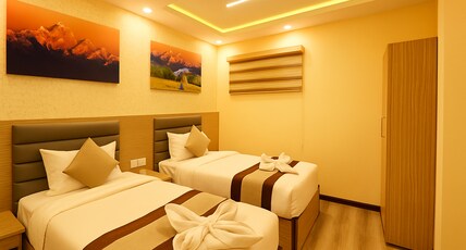 Kathmandu Royal Chamber Hotel Pvt. Ltd. Room Type - Deluxe Twins Room [10% discount in Rooftop Restaurant with Mountain and City View]
