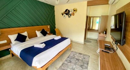 Glampers Resort Rishikesh at River Side Room Type - Deluxe AC Cottages With Private Sitout Balcony