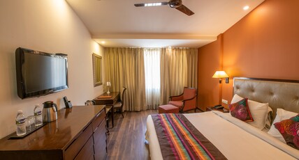 Hotel Rock Manali ( Akhnoor Hotels Pvt. Ltd.) Room Type - Deluxe Room Backside facing Orchard View