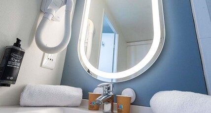 ibis Granville Port de plaisance Room Type - Duplex Room with a double bed and twin beds