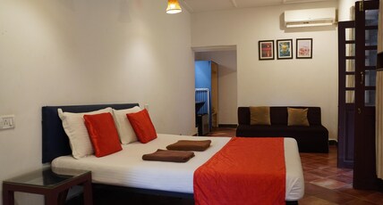 O Camarao Beach Resort, Calangute, North Goa Room Type - AC Garden View Family Room