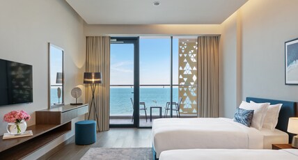 Beach Bay Hotel Mirfa Room Type - Sea View  Studio with Balcony - Twin Bed