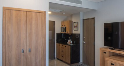 Hampton by Hilton Aguascalientes Downtown Room Type - 1 KNG W MIC FRG WTBR NS