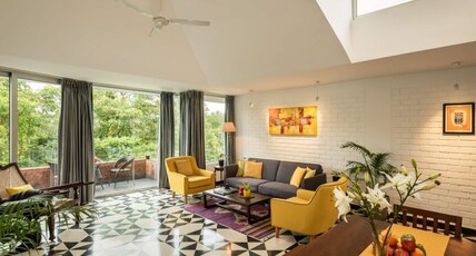 Spacious 2BHK Apartment with Rooftop Pool near Candolim | Hireavilla Room Type - Spacious 2BHK Apartment with Rooftop Pool near Candolim | Hireavilla