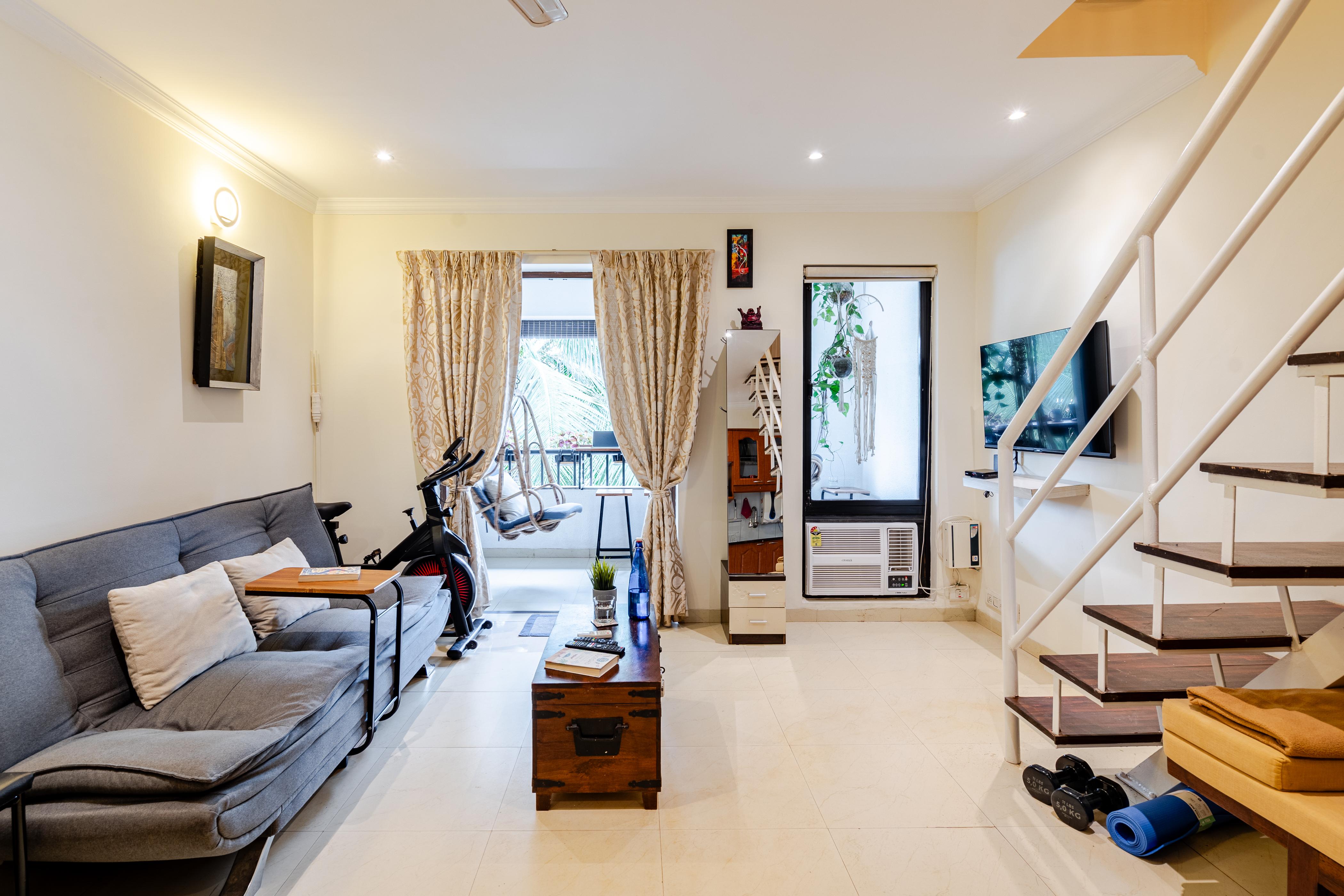 1BHK Duplex | 2 Baths, Reserved Parking, Pool | Arpora, North Goa - Tap to explore photos