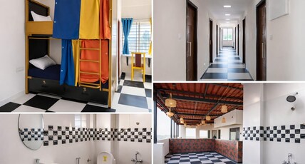 HosteLife Whitefield Soukya Road Bangalore | STAY | HUSTLE | PLAY Room Type - 4 Sharing bunk beds male Beds