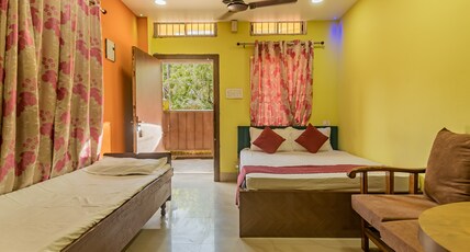 SK Lodge | 5min Walk From Airport Room Type - AC Triple bedded Room With Free Wifi