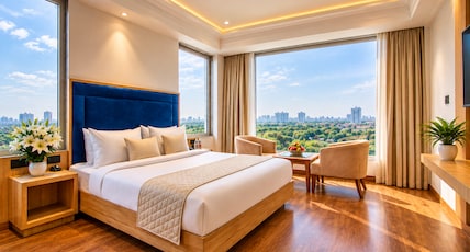 Hotel Shemron by Golden Key, Neemrana, Premium Stay Near Industrial Hub Room Type - Deluxe King Room with Quiet View Hotel Shemron by Golden Key, Neemrana, Premium Stay Near Industrial Hub Room Type - Deluxe King Room with Quiet View
