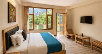 The Nature Crest Manali Room Type - Premium Room with Balcony Mountain & River View The Nature Crest Manali Room Type - Premium Room with Balcony Mountain & River View