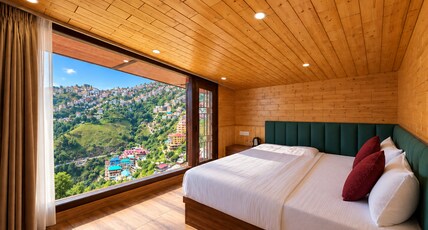 DK Residency Shimla | Valley & Cityscape Views Room Type - Attic Wooden Room | Valley View