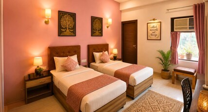 The Hideout Agra Homestay Room Type - Deluxe Twin Double