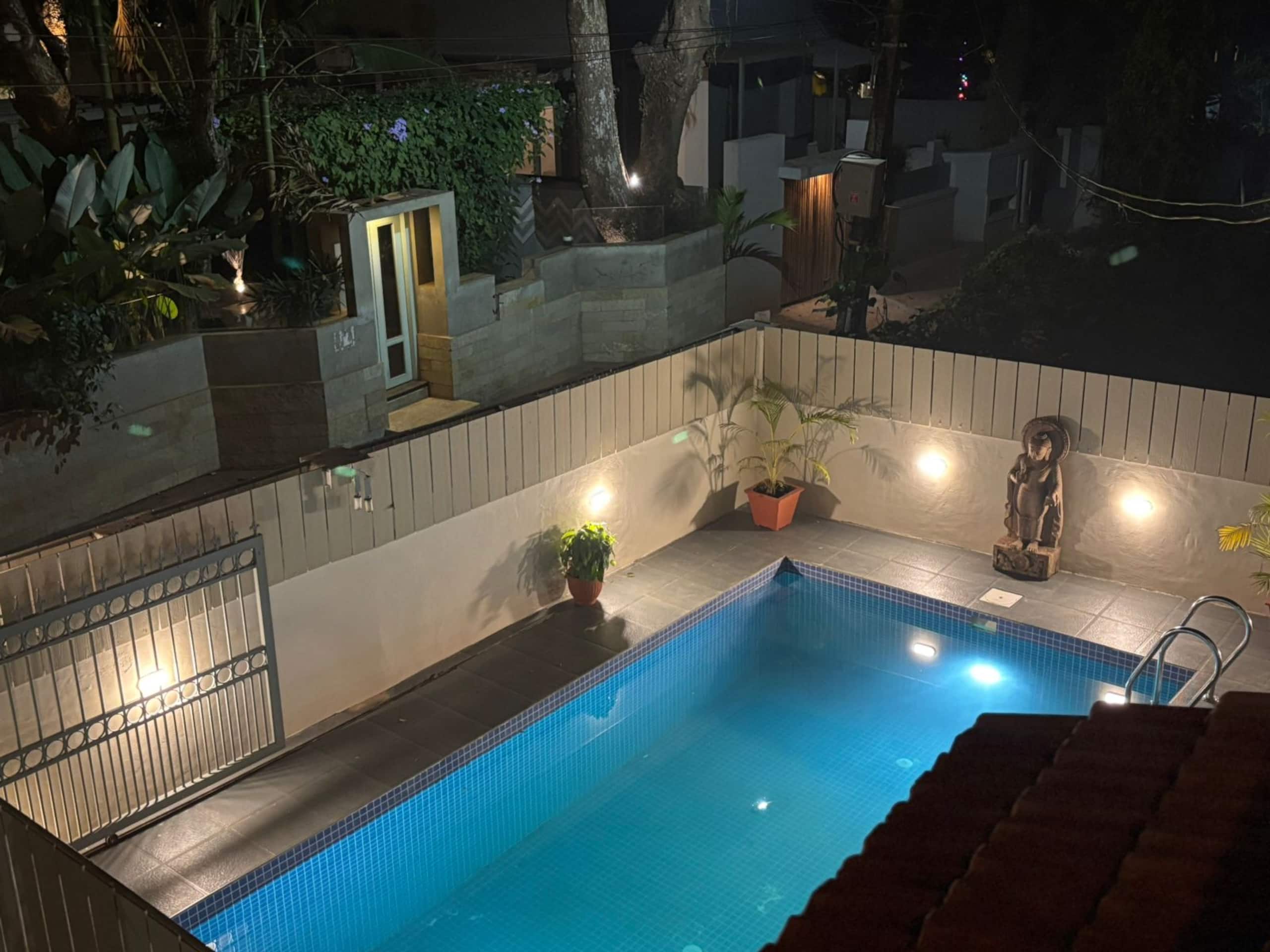Villa Eliets 4BHK Pvt Pool Parking Sangolda - Tap to explore photos