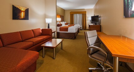 Best Western Plus Finger Lakes Inn & Suites Room Type - Suite-2 Queen Beds, Non-Smoking, Microwave And Refrigerator, Flat Screen Television, Wi-Fi, Sectiona Best Western Plus Finger Lakes Inn & Suites Room Type - Suite-2 Queen Beds, Non-Smoking, Microwave And Refrigerator, Flat Screen Television, Wi-Fi, Sectiona