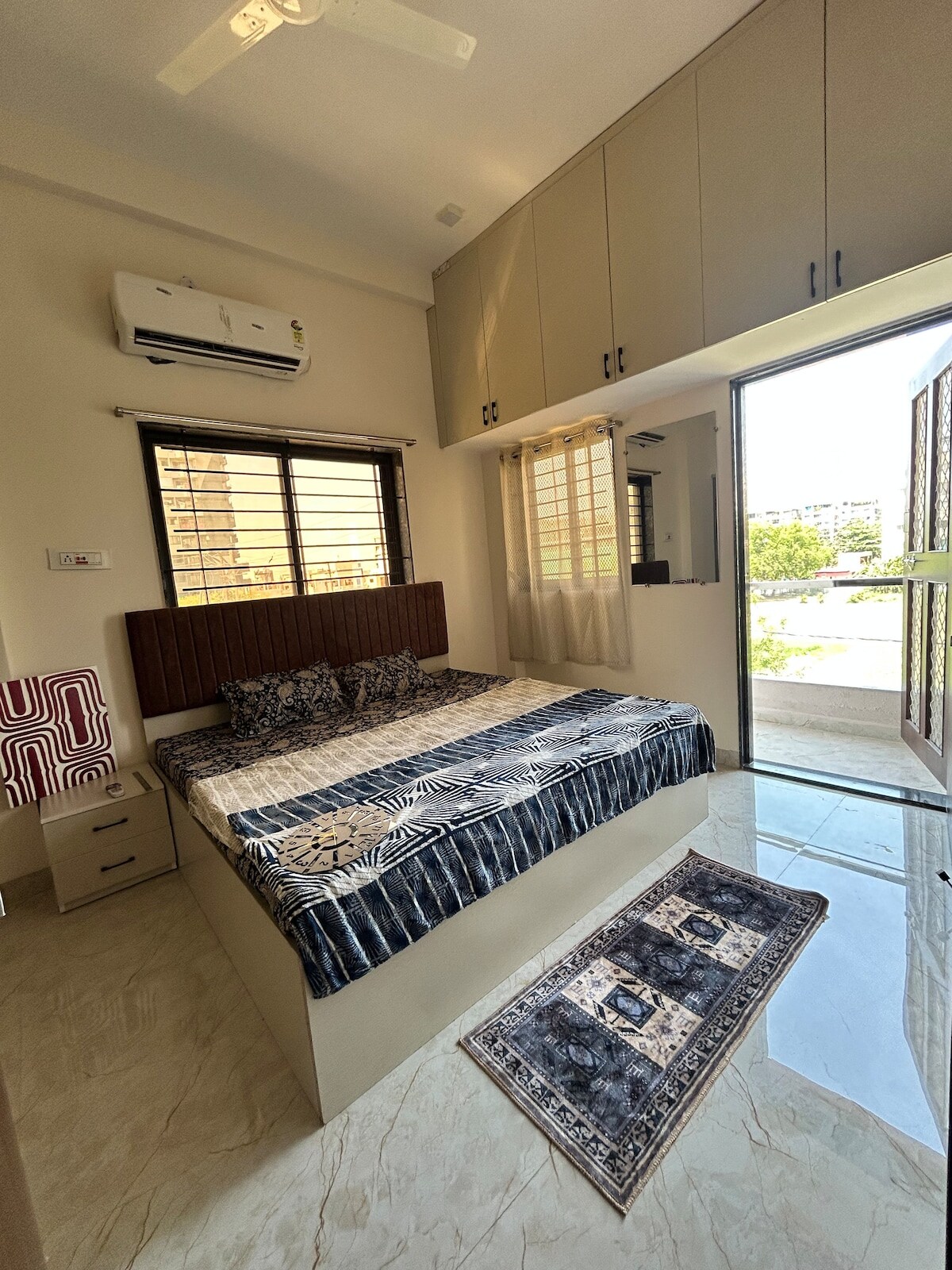 Calm Corner 1BHK Flat Balcony Stay in Indore - Tap to explore photos