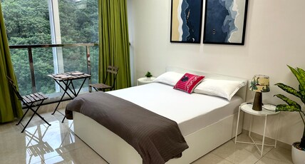 Spacious Studio Apt High Floor Private By Abhibha Stays in Pashan Pune Room Type - Sun Spacious Studio Apartment with Bathtub