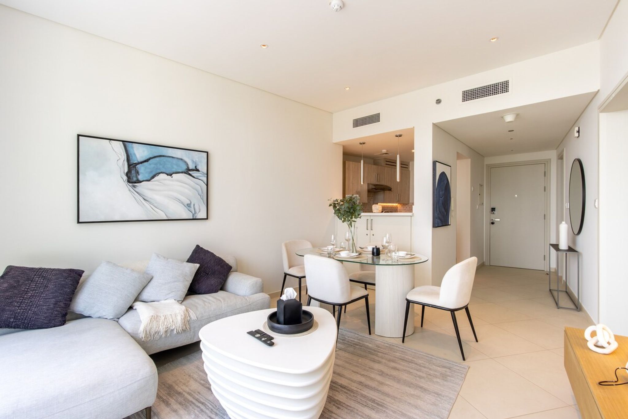 ELIVAAS Curated 1BR Sea & Skyline Views in Seven Palm - Tap to explore photos