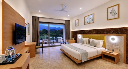 Villa Le Palm - Luxury Resort Near Fateh Sagar Lake (3 KM) Udaipur Room Type - Luxury Pool and Mountain View Room with Private Balcony Villa Le Palm - Luxury Resort Near Fateh Sagar Lake (3 KM) Udaipur Room Type - Luxury Pool and Mountain View Room with Private Balcony