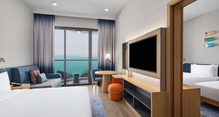 Hampton by Hilton Marjan Island Room Type - FAMILY CONNECT RM-VW