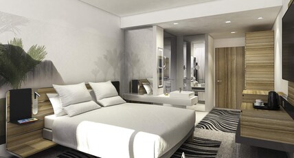 Novotel York Centre Room Type - Family Room with 1 queen size bed and 1 convertible double sofa