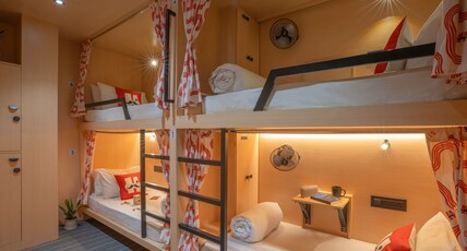 Moustache Jaipur | Hostel & Rooftop Bar Room Type - Premium 4 Bed Mixed Ac Dorm