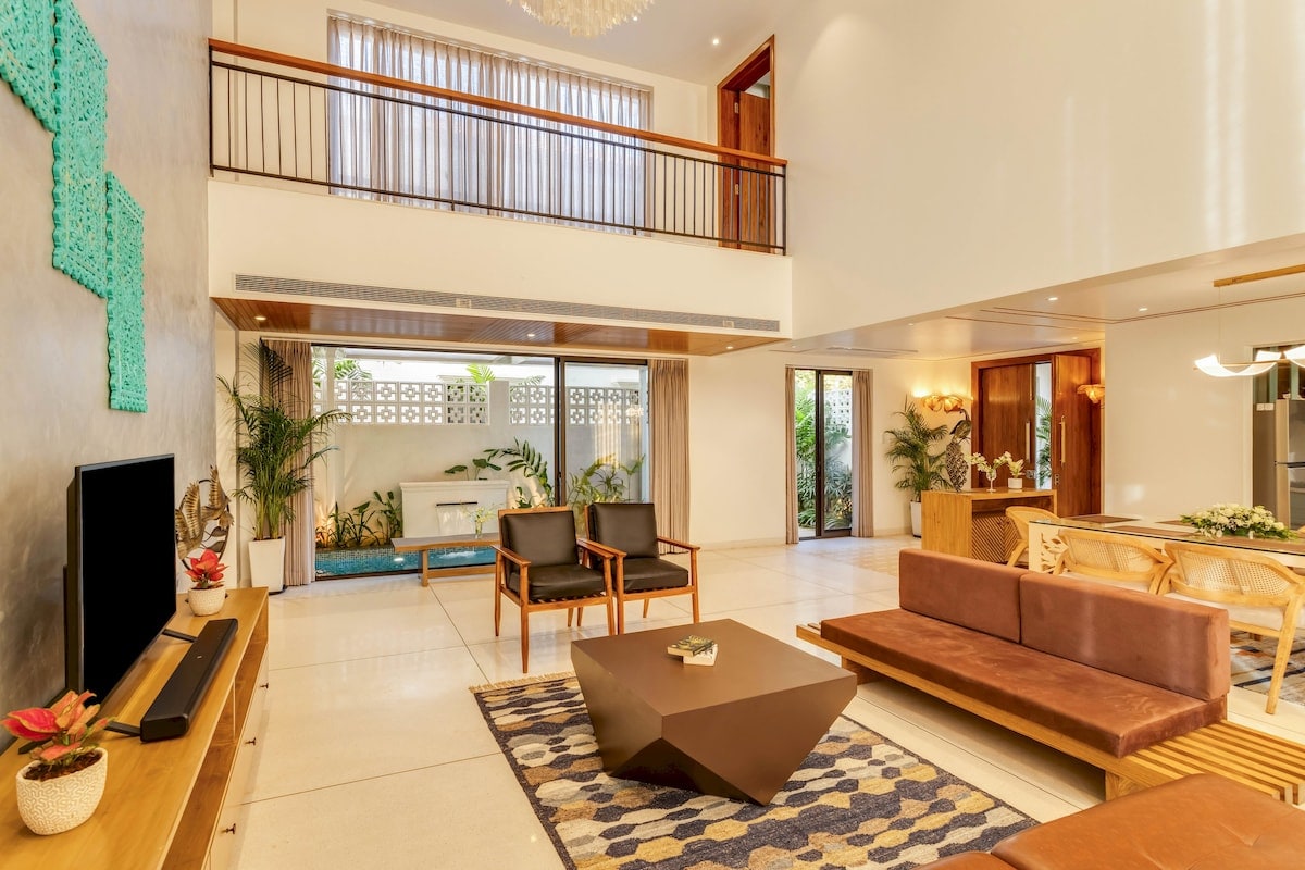 Spectacular Spaces|4BHK PVT Pool Villa with Lift Anjuna - Vagator |Alocassia 1 - Tap to explore photos