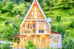 The nature view A shape Tree cottage 2BR premium bedroom