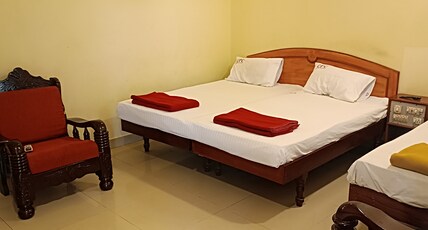 ADITHYA BOARDING & LODGING Room Type - Deluxe AC Triple Bed Room