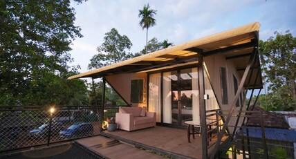 RiverBells Backwater Glamping Alleppey Room Type - Aura Glamping - River View with Hammock