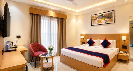 Zip by Spree Hotels R Group Kota - Near Coaching Hub & Oxy Park Room Type - Deluxe Room with City View