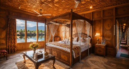 Shahenshah Heritage Houseboat Room Type - Nigeen Suite