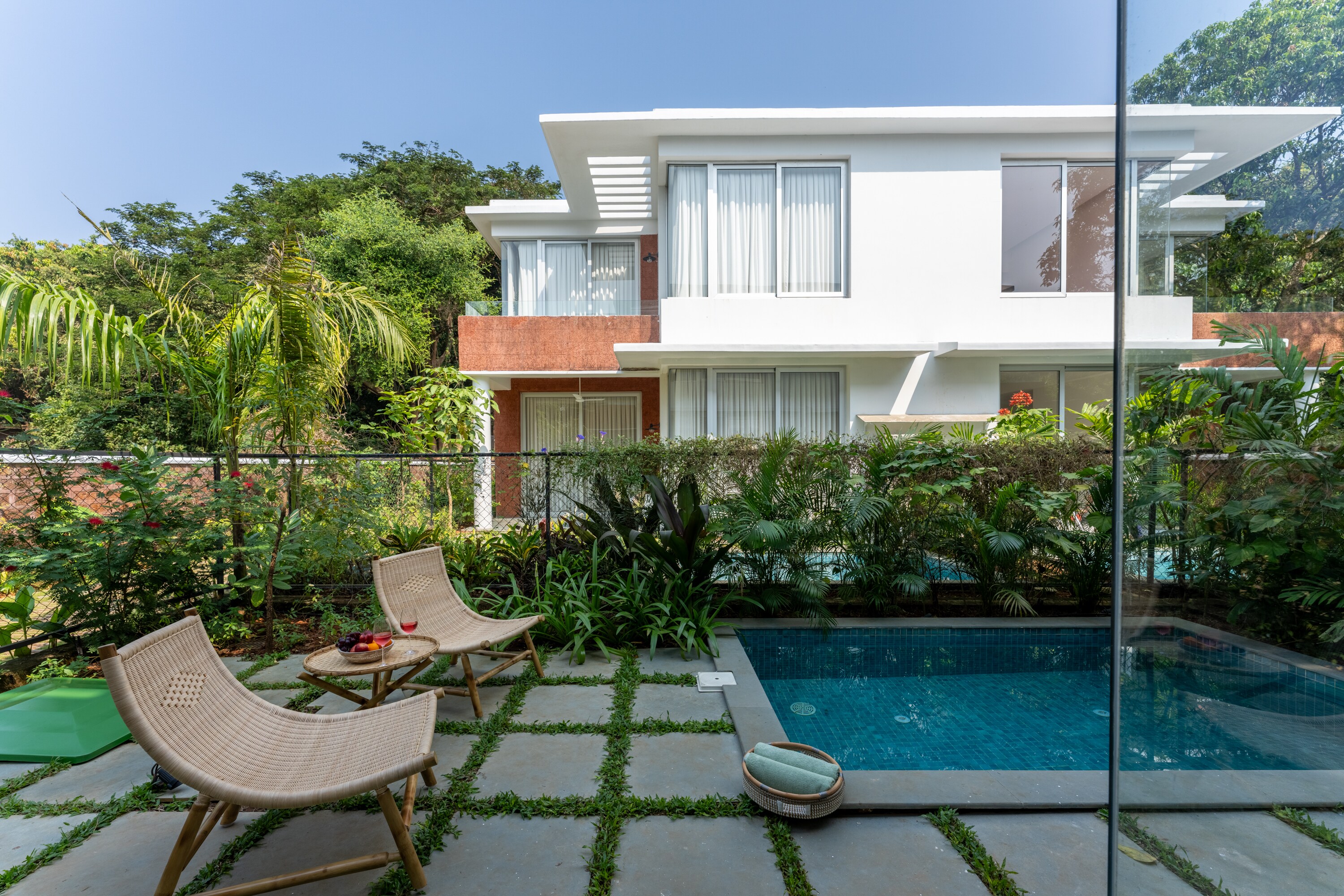 La Masillia by The Blue Kite-2BHK Villa with Pvt Pool, Balcony & WiFi 15 mins to Vagator Beach(12) - Tap to explore photos