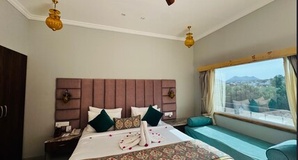 Bamboo Saa Resort & Spa Room Type - Regal Cottage with Sajjangarh Fort View Bamboo Saa Resort & Spa Room Type - Regal Cottage with Sajjangarh Fort View