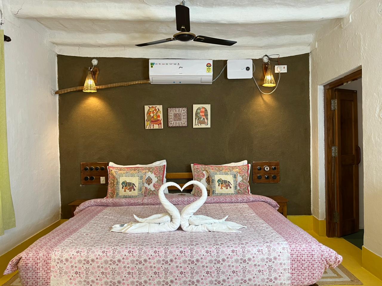Vindhyavan mud house - Tap to explore photos