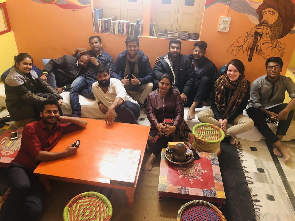 Jaisalmer Hostel Crowd - Tap to explore photos