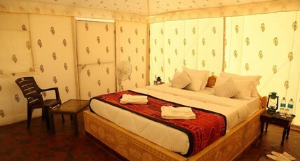 Swagat Desert Camp  Room Type - Deluxe Swiss Tent