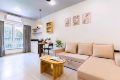 Resort Style 1BHK with Pool Steam Gym Games