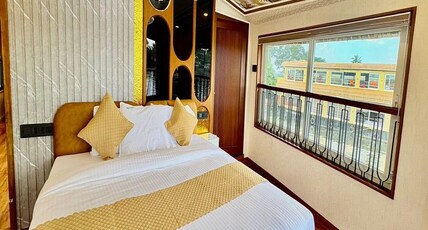VISTARA BACKWATER CRUISE Room Type - 1 Bedroom Private Houseboat (Ac timing 9 pm -6 am) VISTARA BACKWATER CRUISE Room Type - 1 Bedroom Private Houseboat (Ac timing 9 pm -6 am)