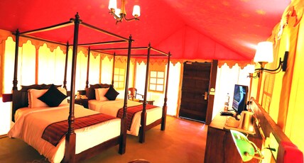 Serena Beach Resort Room Type - Deluxe AC Hut Queen Size Bed