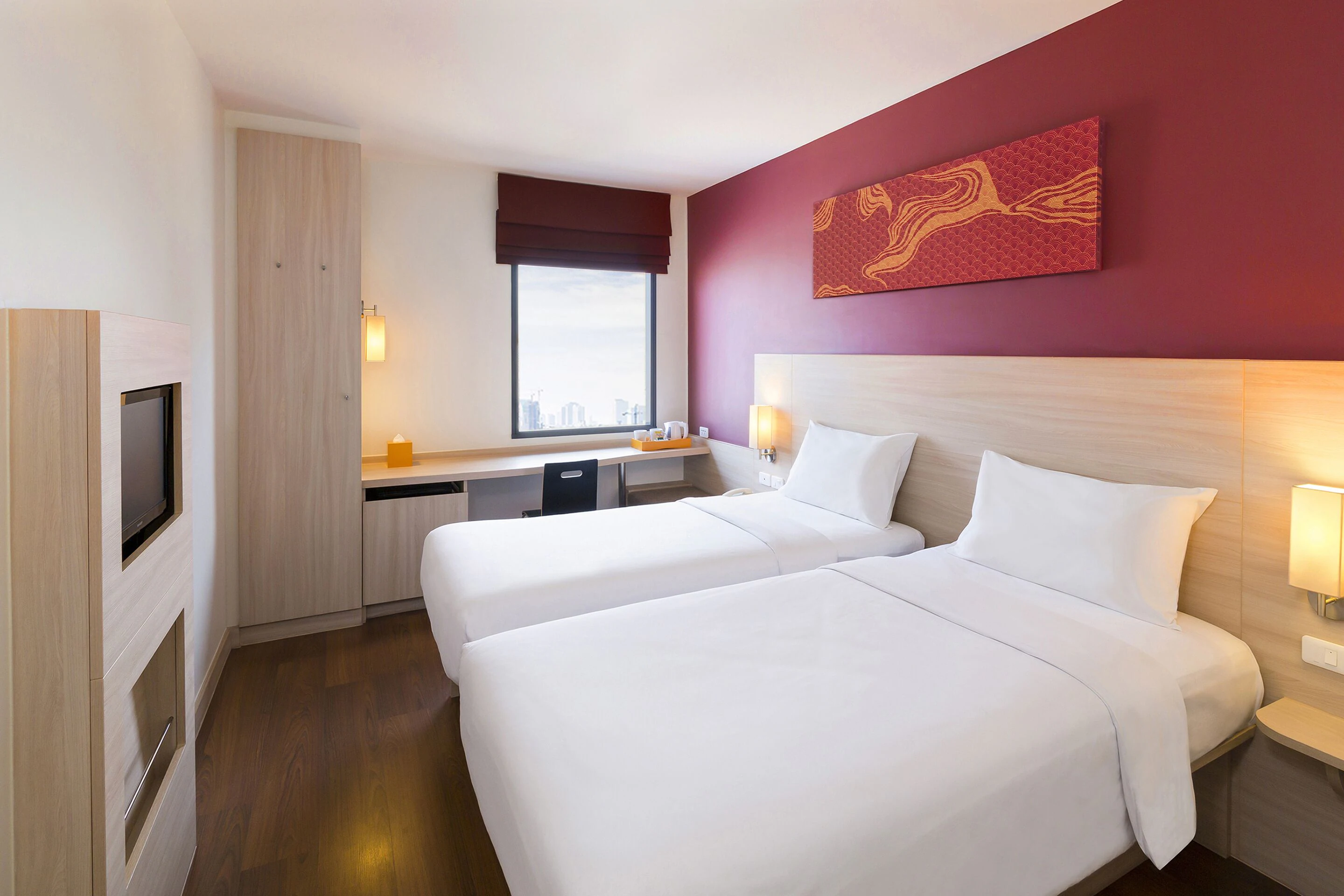 ibis Bangkok Riverside Room Type - Standard 2 Single Beds River view