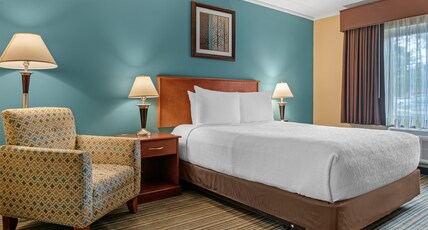 Best Western Plus Traverse City Room Type - Accessible - 1 Queen, Mobility Accessible, Communication Assistance, Roll In Shower, Microwave And R Best Western Plus Traverse City Room Type - Accessible - 1 Queen, Mobility Accessible, Communication Assistance, Roll In Shower, Microwave And R