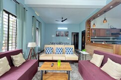 BeachHaus 1: 10MinCliff AC 2BHK flat in 4BHK House